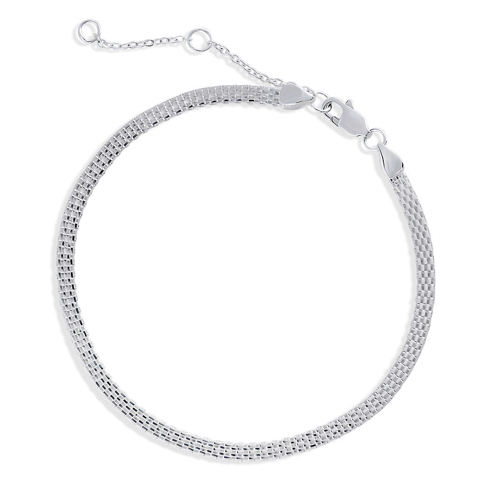 Chain Bracelet in Sterling Silver 3mm, No Plating