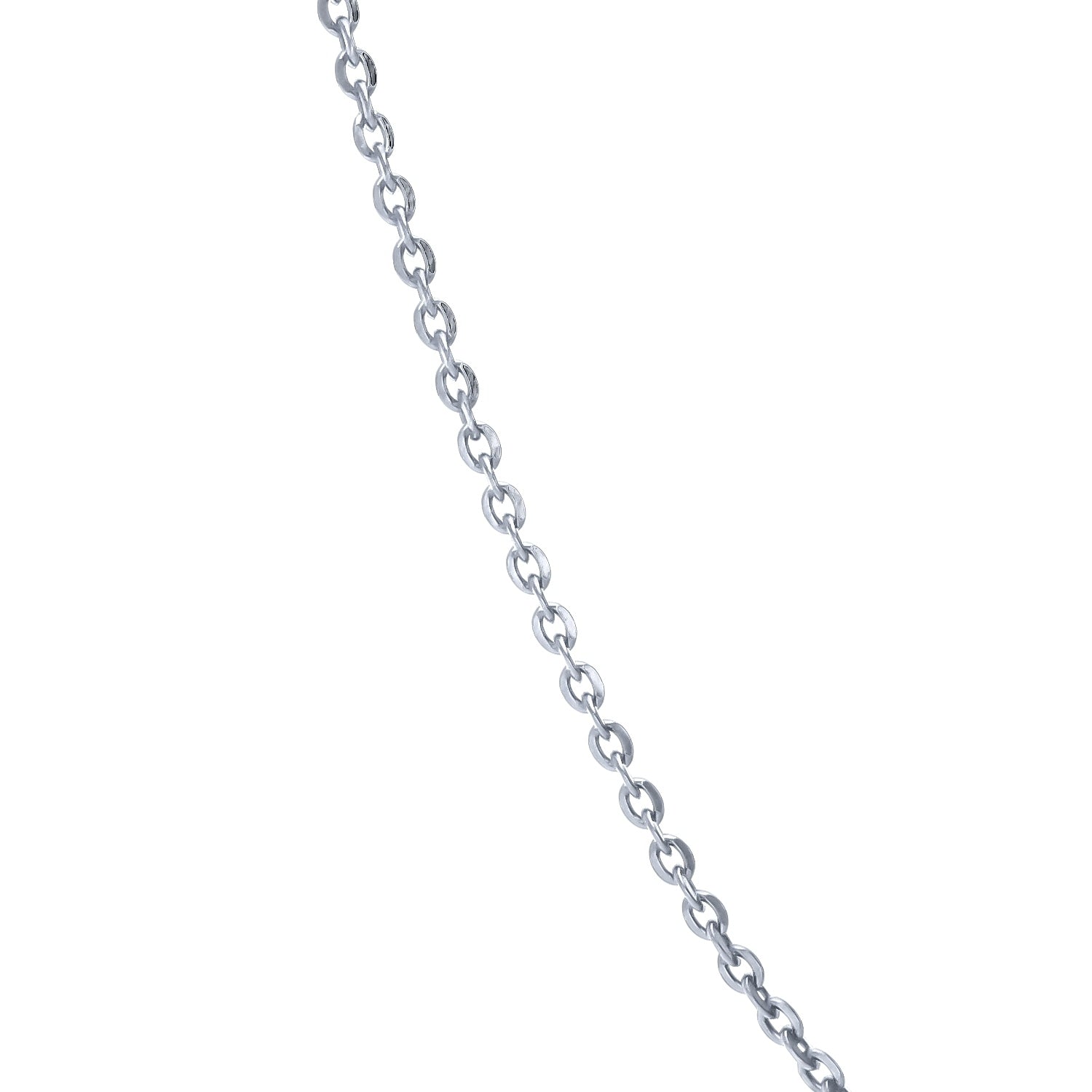 Alternate view of Italian Layered Rolo Chain Necklace in Sterling Silver, 3-Piece, Rhodium Plated / 16-20 inch