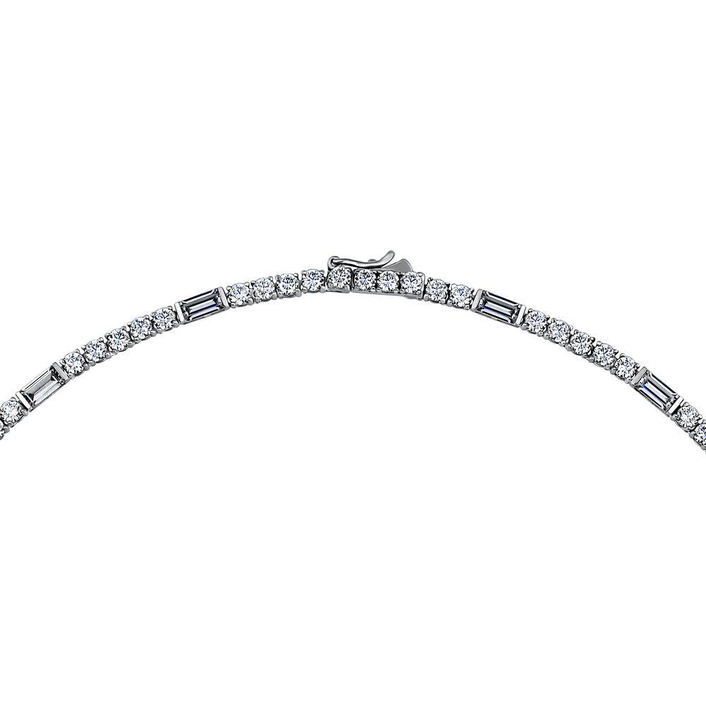 Art Deco CZ Tennis Necklace
