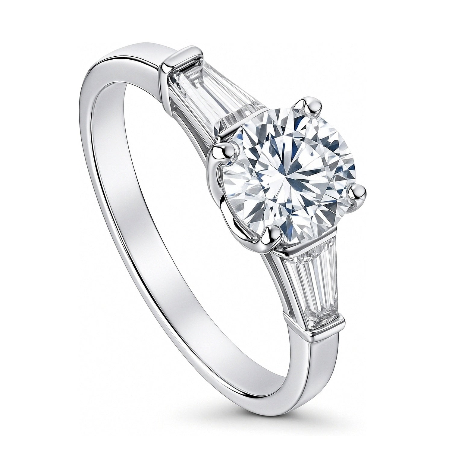 Solitaire 1ct CZ Ring in Sterling Silver