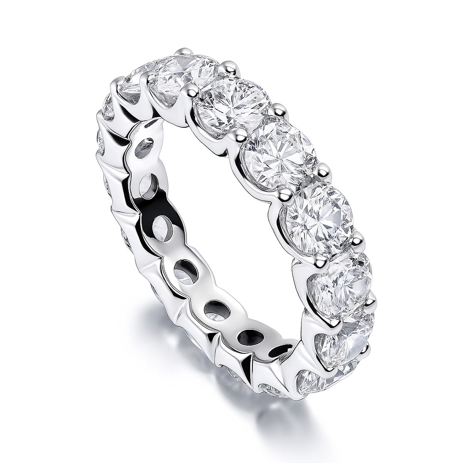 CZ Eternity Ring in Sterling Silver