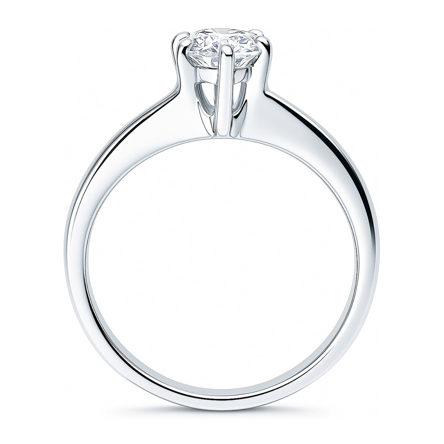 Solitaire 1.6ct Marquise CZ Ring in Sterling Silver