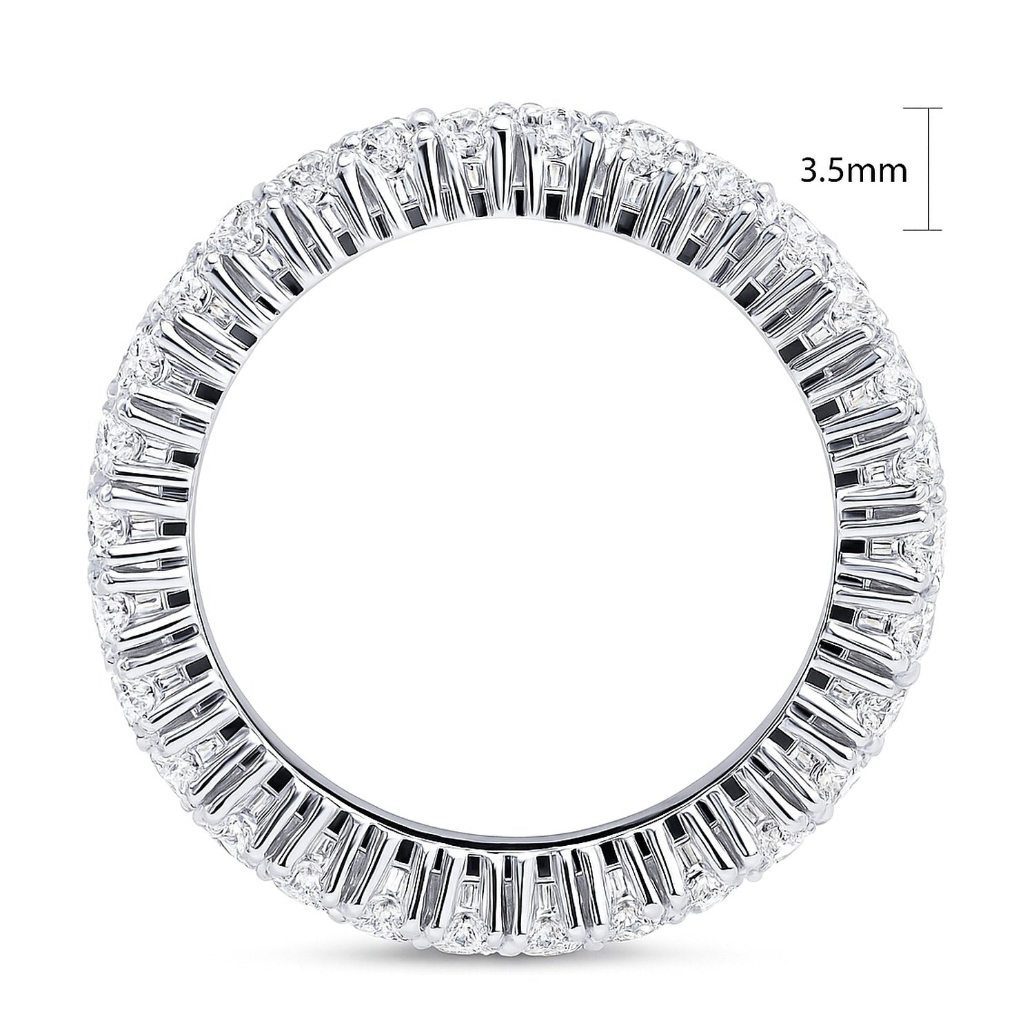 CZ Eternity Ring in Sterling Silver
