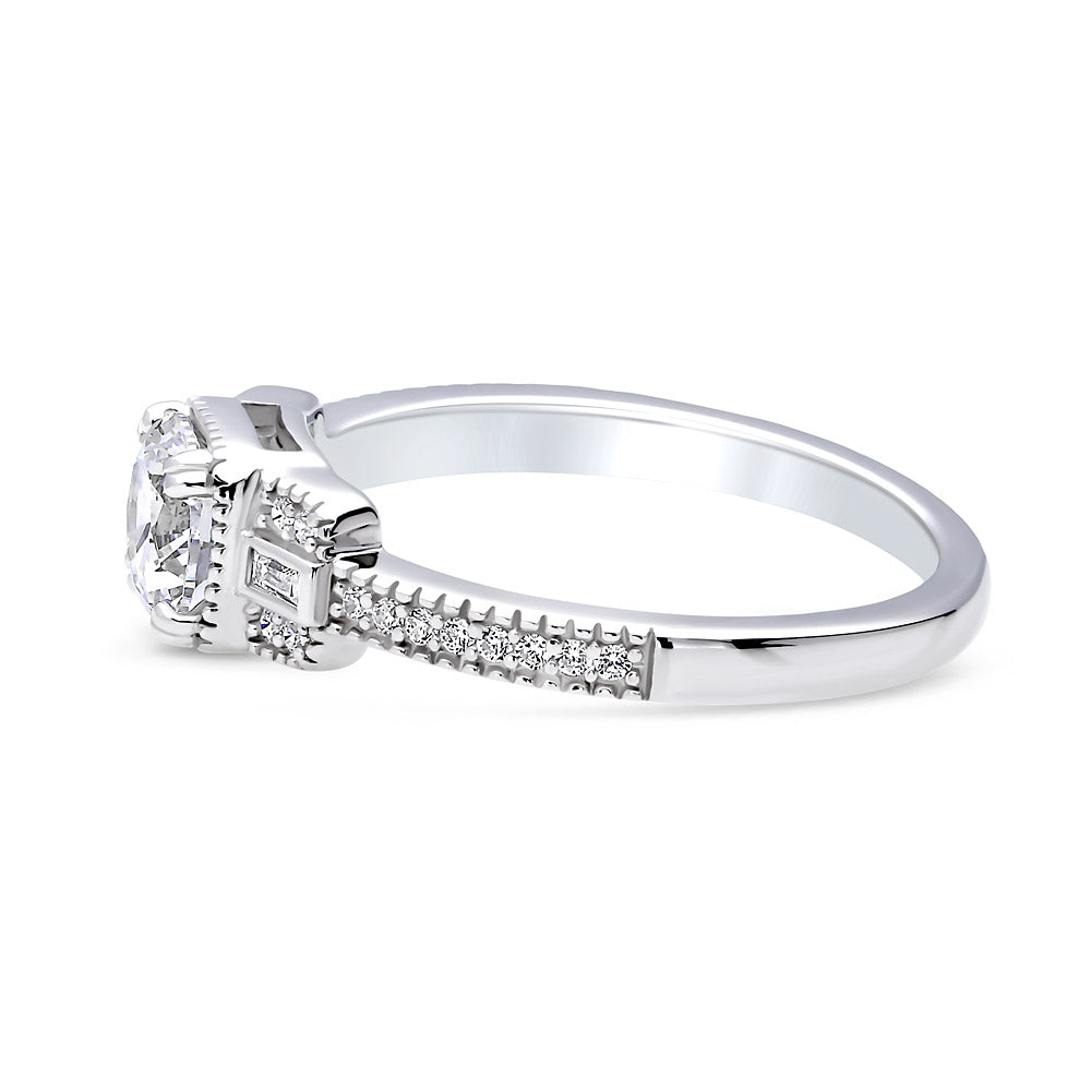 Art Deco CZ Ring in Sterling Silver