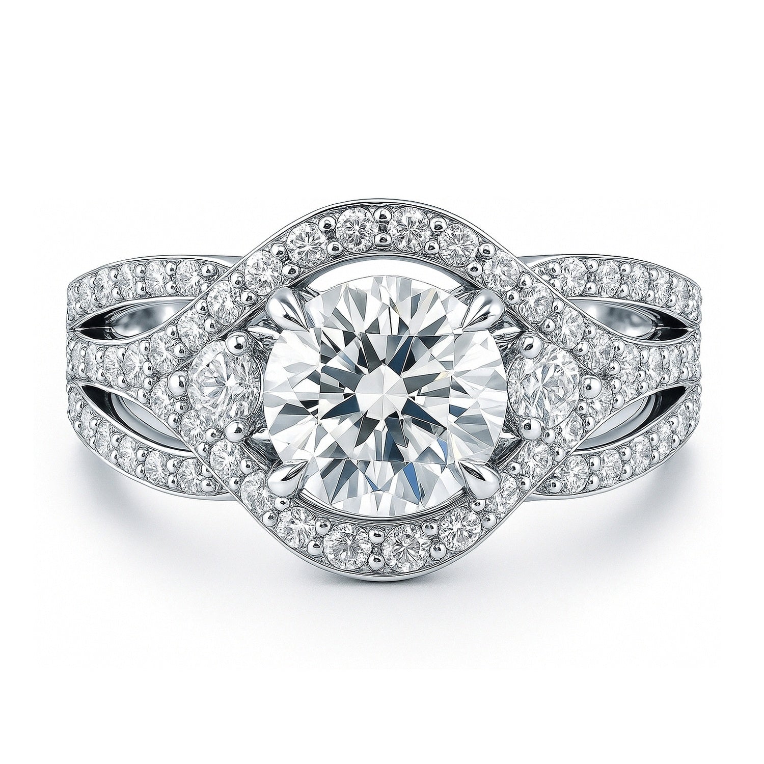 3-Stone 1.25ct CZ Ring in Sterling Silver