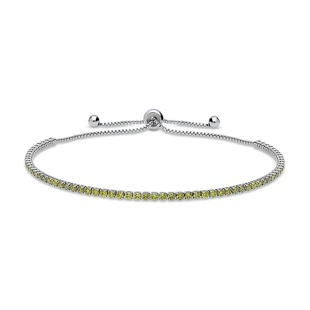 CZ Statement Tennis Bracelet in Silver-Tone