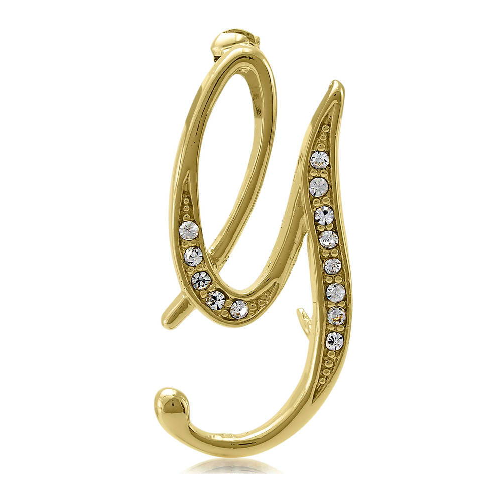 Initial Letter Pin Gold-Tone, G