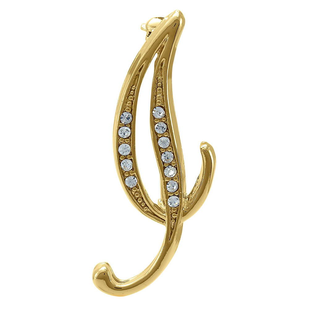 Initial Letter Pin in Gold-Tone