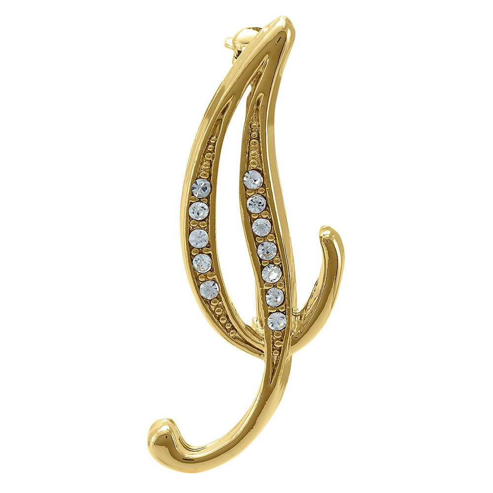 Initial Letter Pin Gold-Tone, I