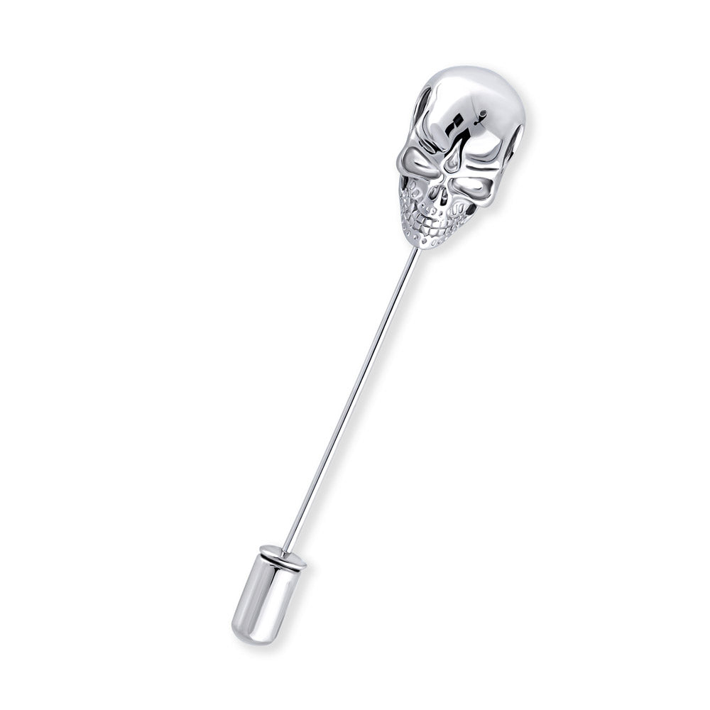 Skull Bones Pin in Sterling Silver