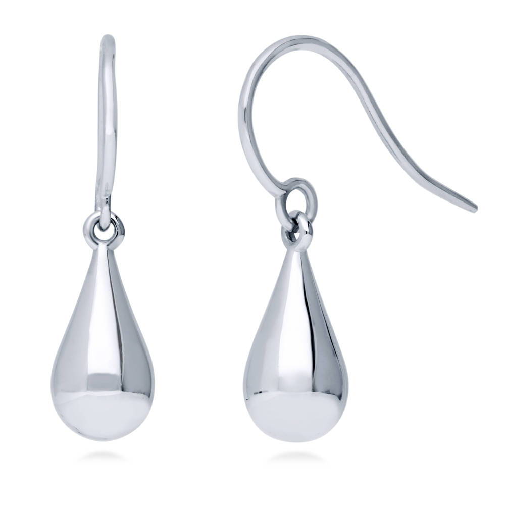 Teardrop Necklace and Earrings Set in Sterling Silver, 3 of 6