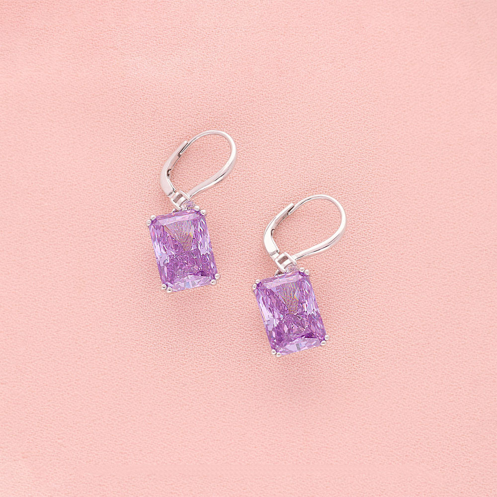 Image Contain: Solitaire with Side Stones Dangle Earrings