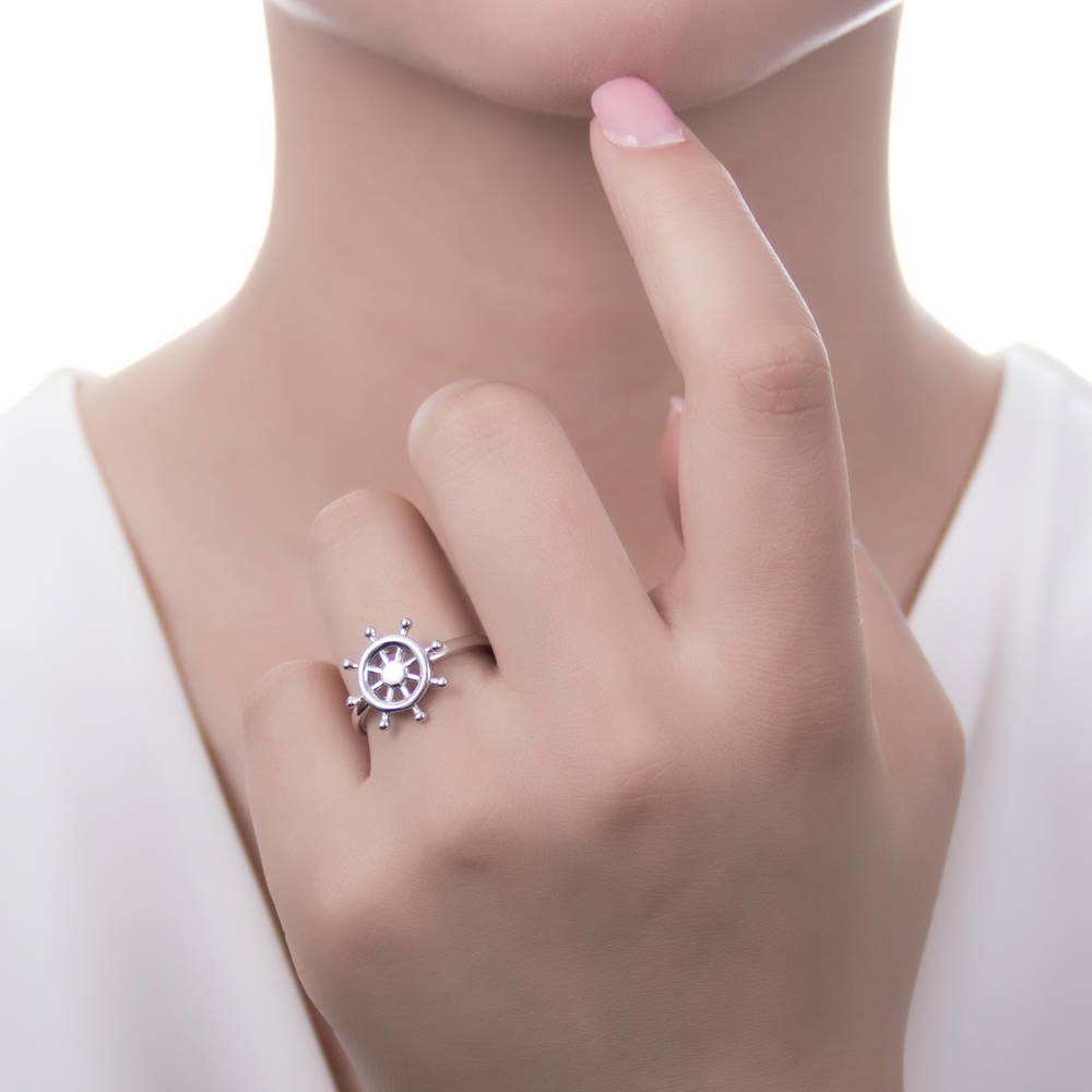 Helm Ring in Sterling Silver