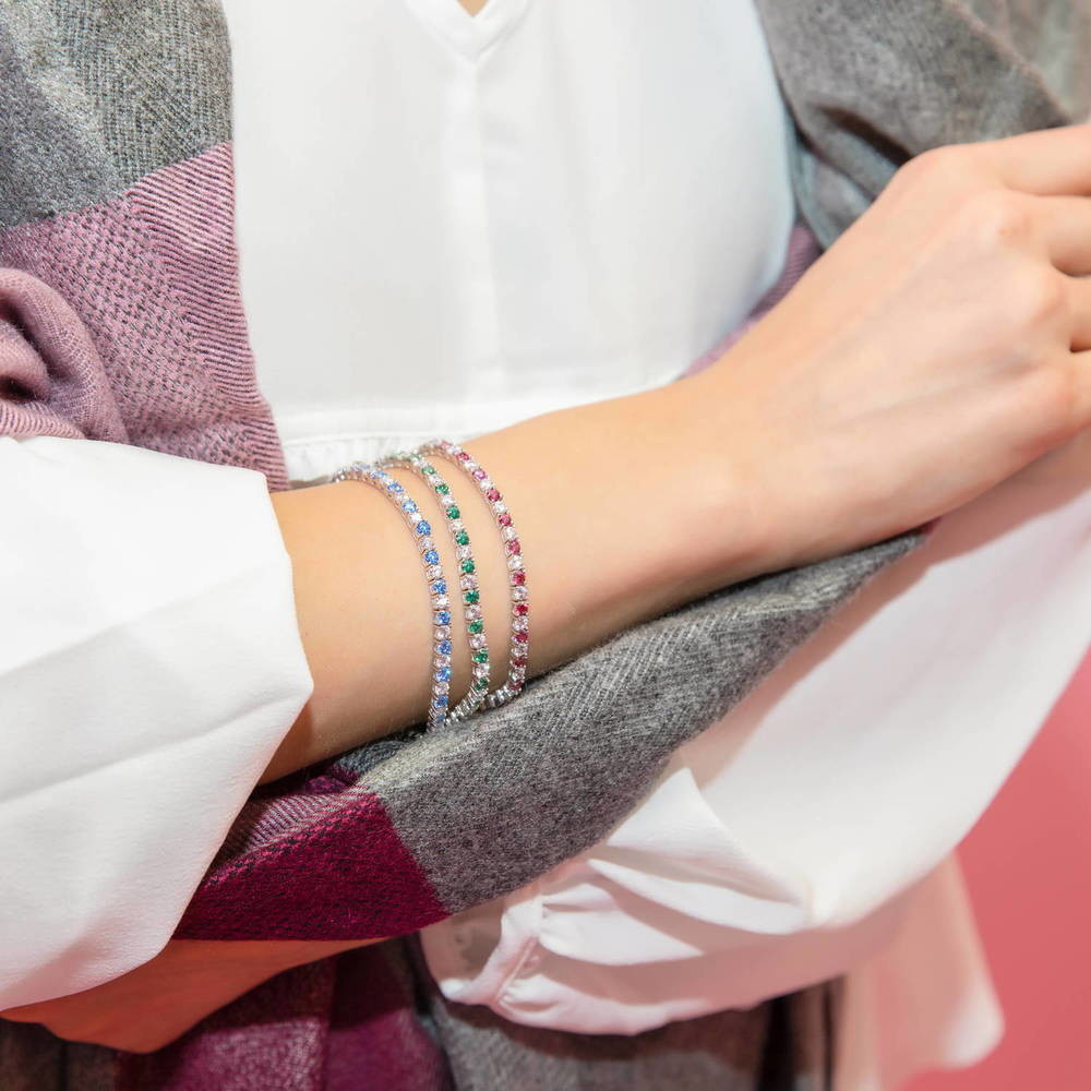 CZ Statement Tennis Bracelet in Sterling Silver