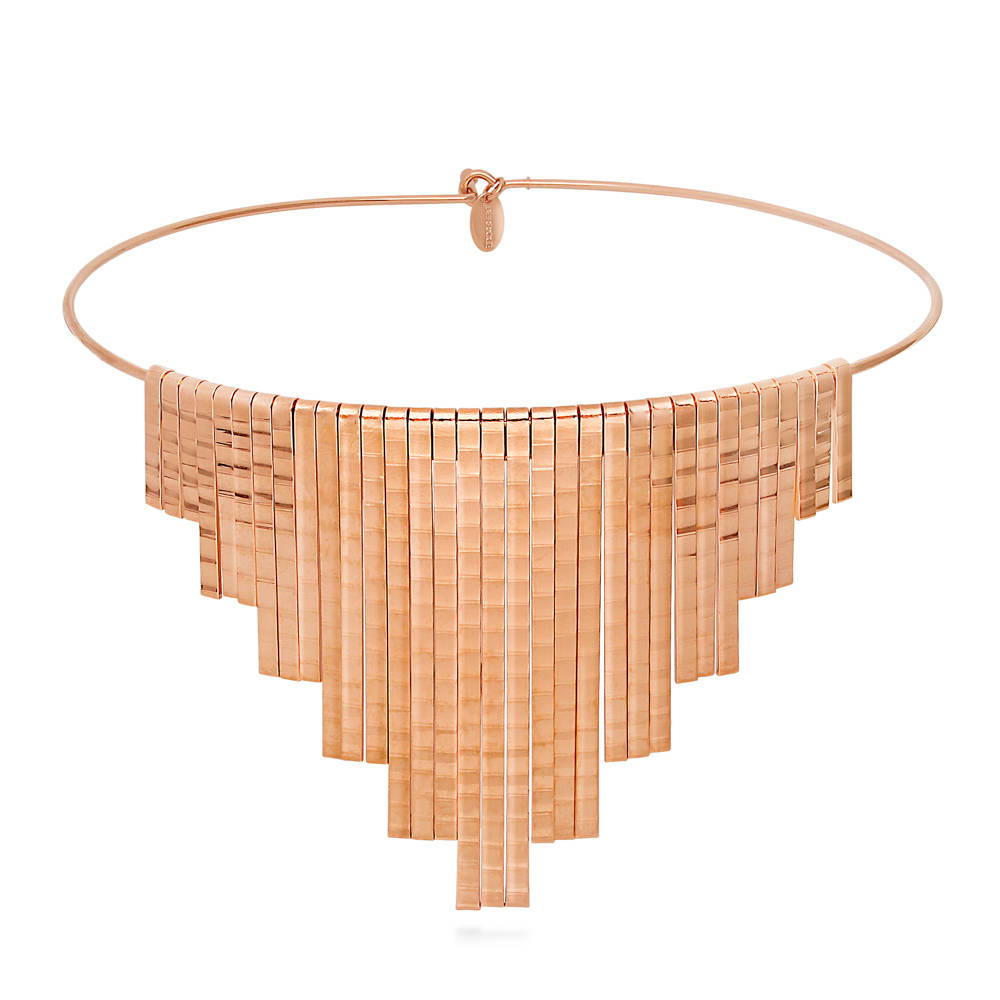 Fringe Choker in Rose Gold-Tone