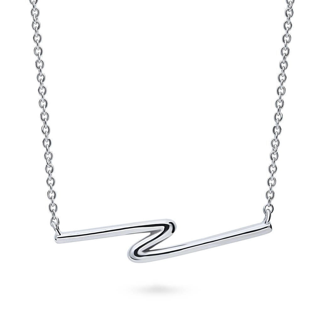 Front view of Pendant Necklace in Sterling Silver, 4 of 6