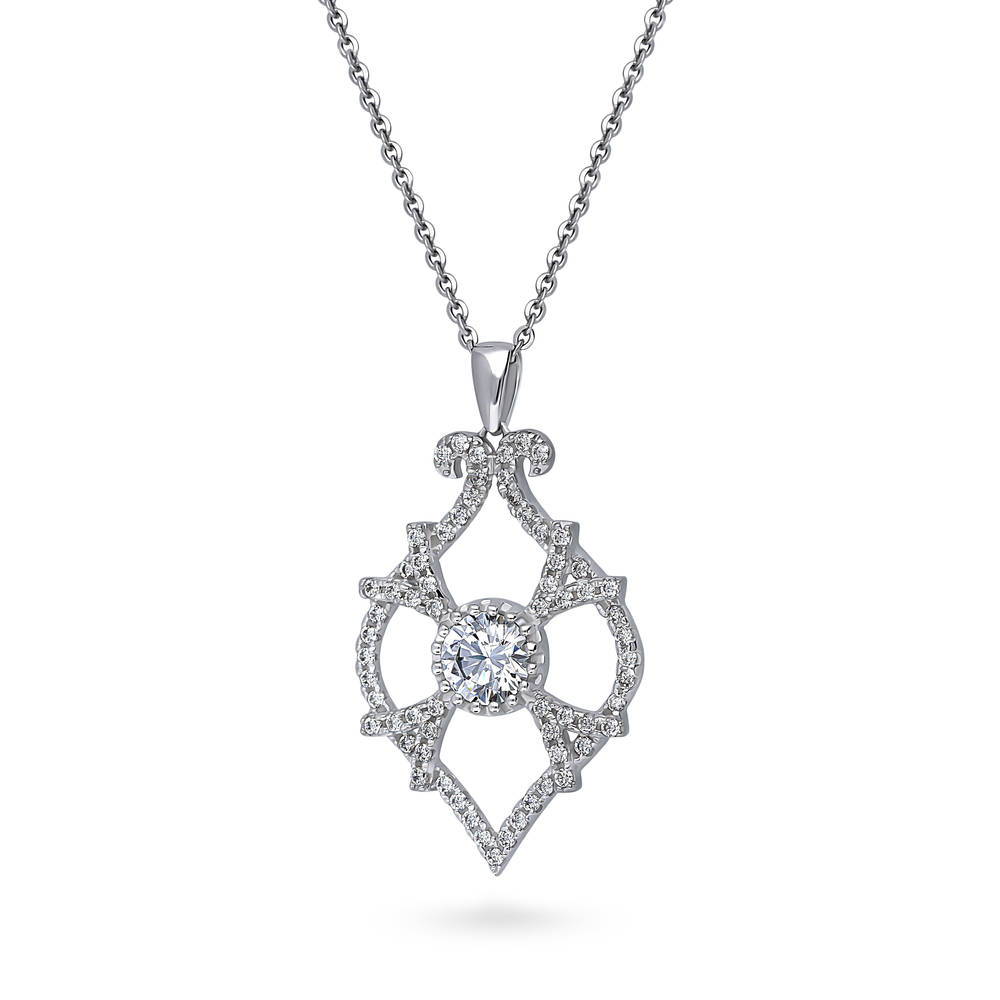 Woven Vintage Style CZ Statement Set in Sterling Silver