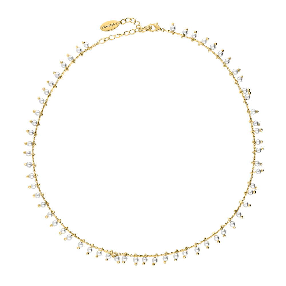 Imitation Pearl Station Necklace
