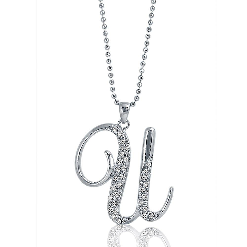Initial Letter Necklace, U
