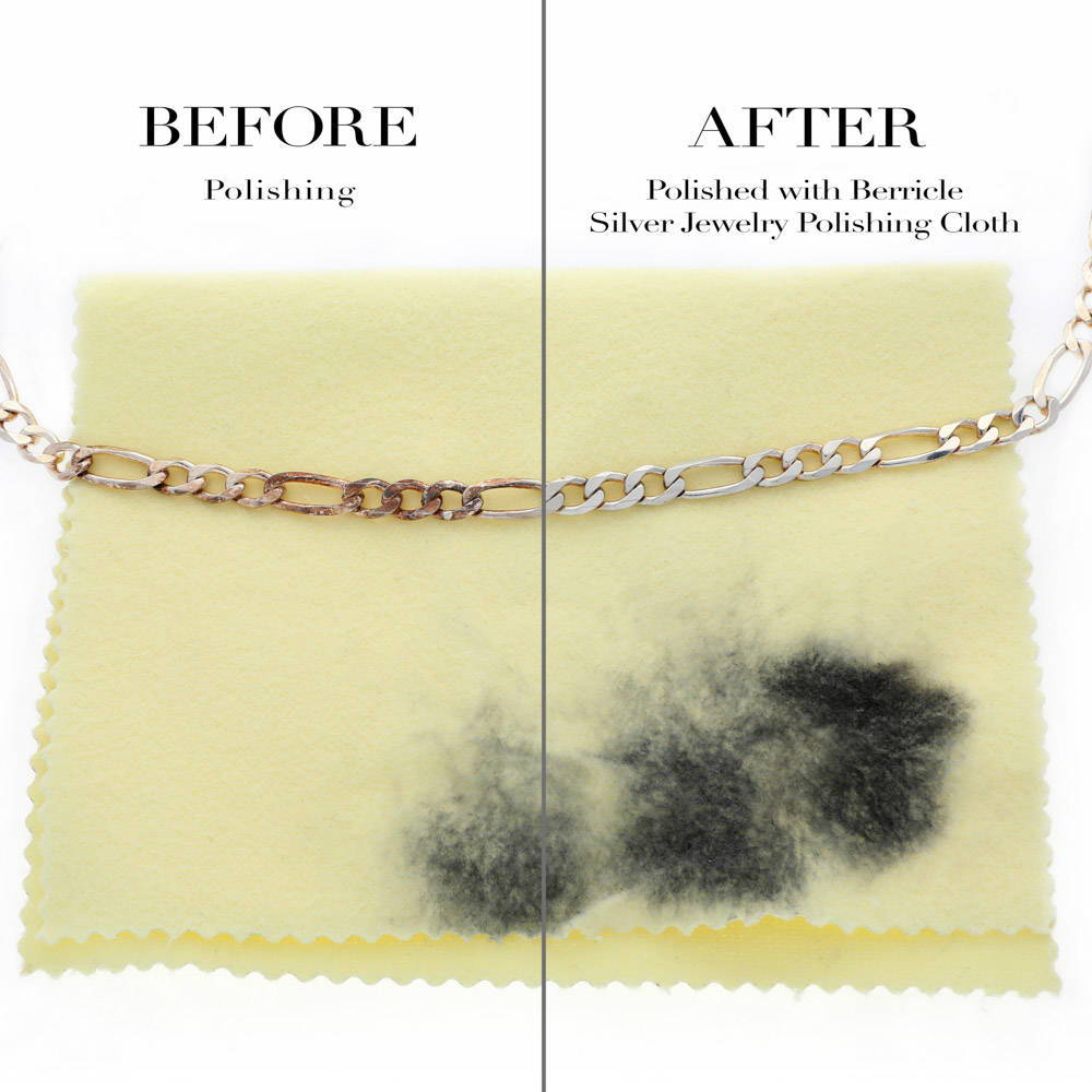 Silver Jewelry Polishing Cloth Large Size 7.5" x 5", 3-Piece