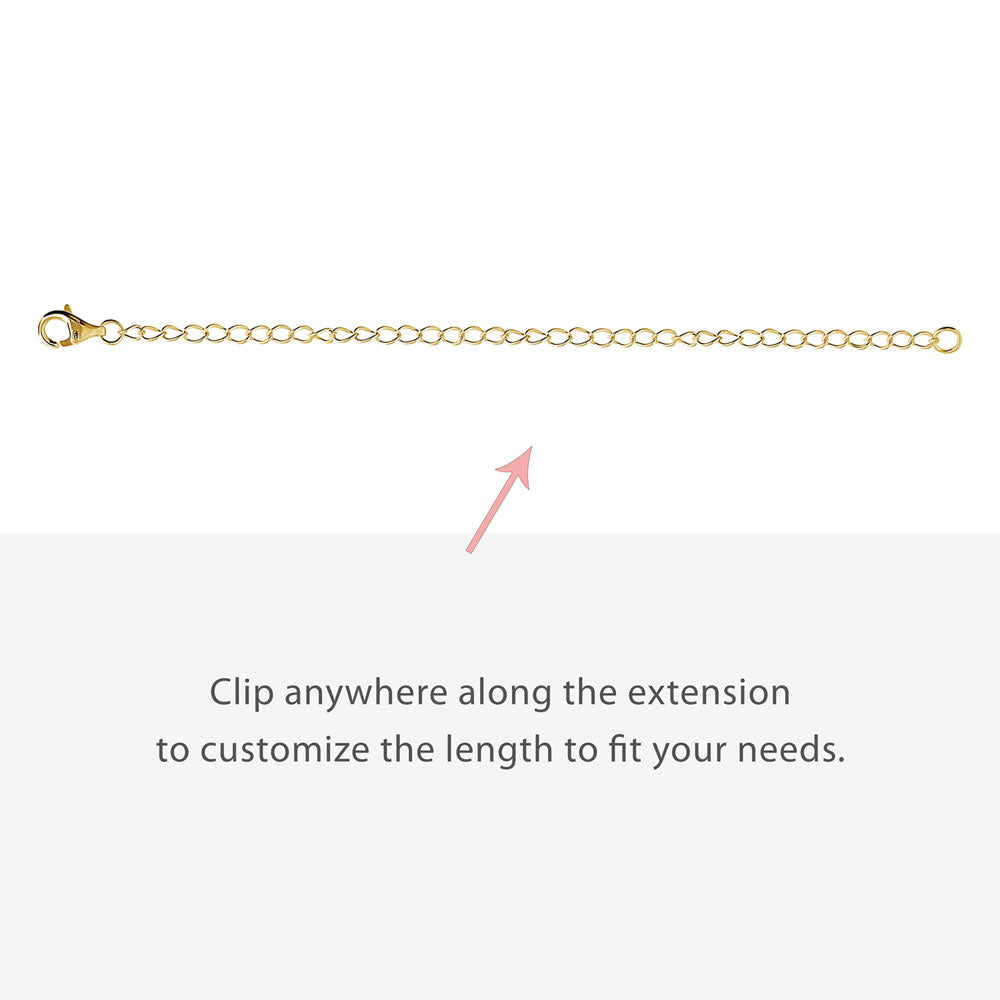 Chain Extension Set in Gold Flashed Sterling Silver
