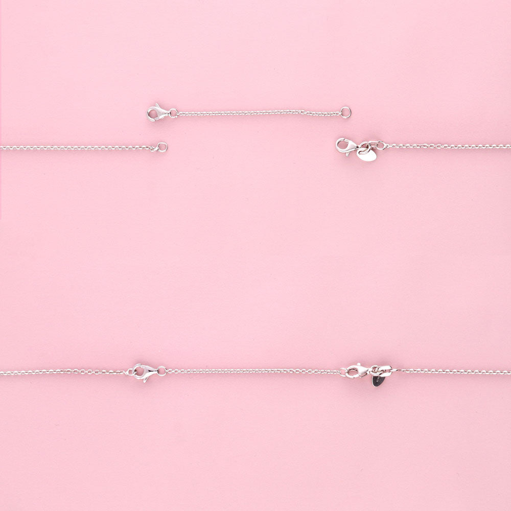 Chain Extension in Sterling Silver, 3 Piece