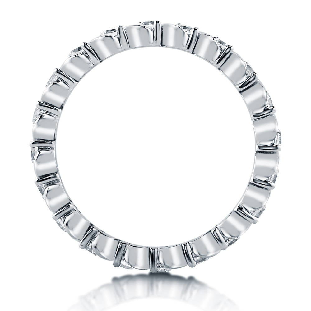 CZ Eternity Ring in Sterling Silver