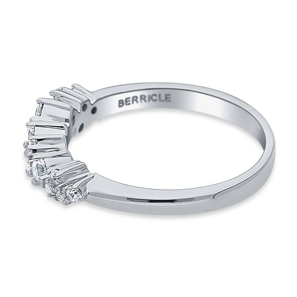 Cluster CZ Ring in Sterling Silver