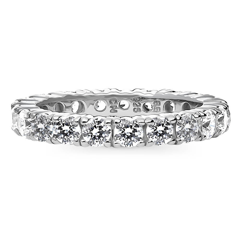 CZ Eternity Ring in Sterling Silver