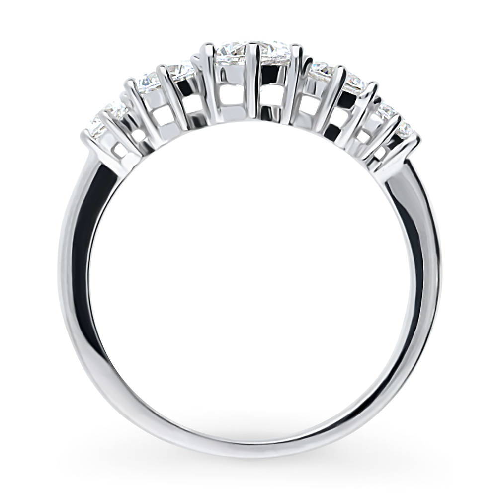 Alternate view of 5-Stone CZ Ring in Sterling Silver, 8 of 8