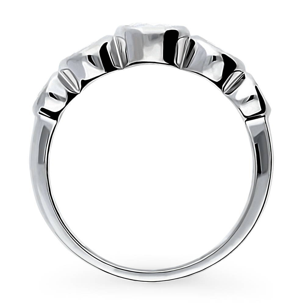 5-Stone CZ Ring in Sterling Silver