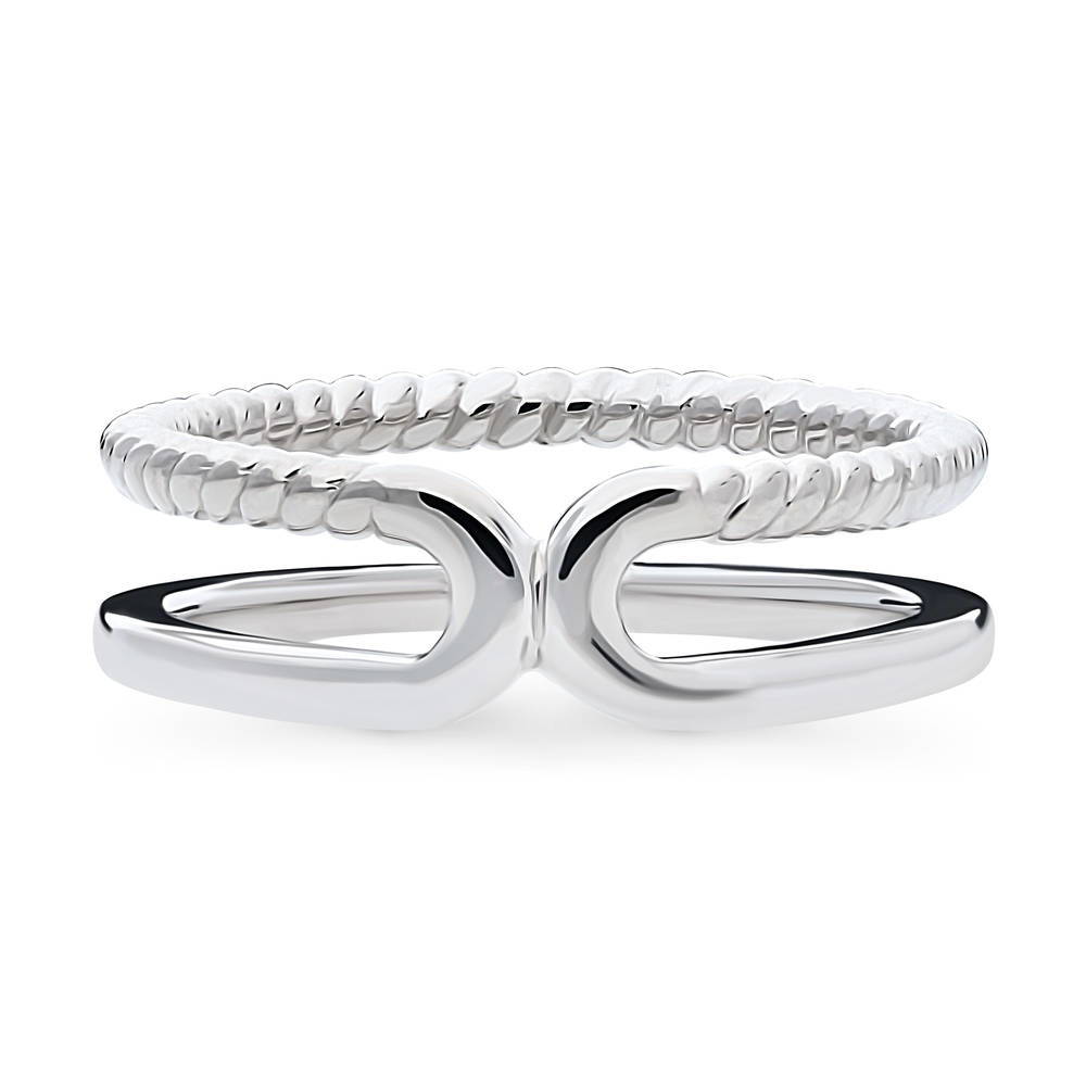 Woven Cable Band in Sterling Silver