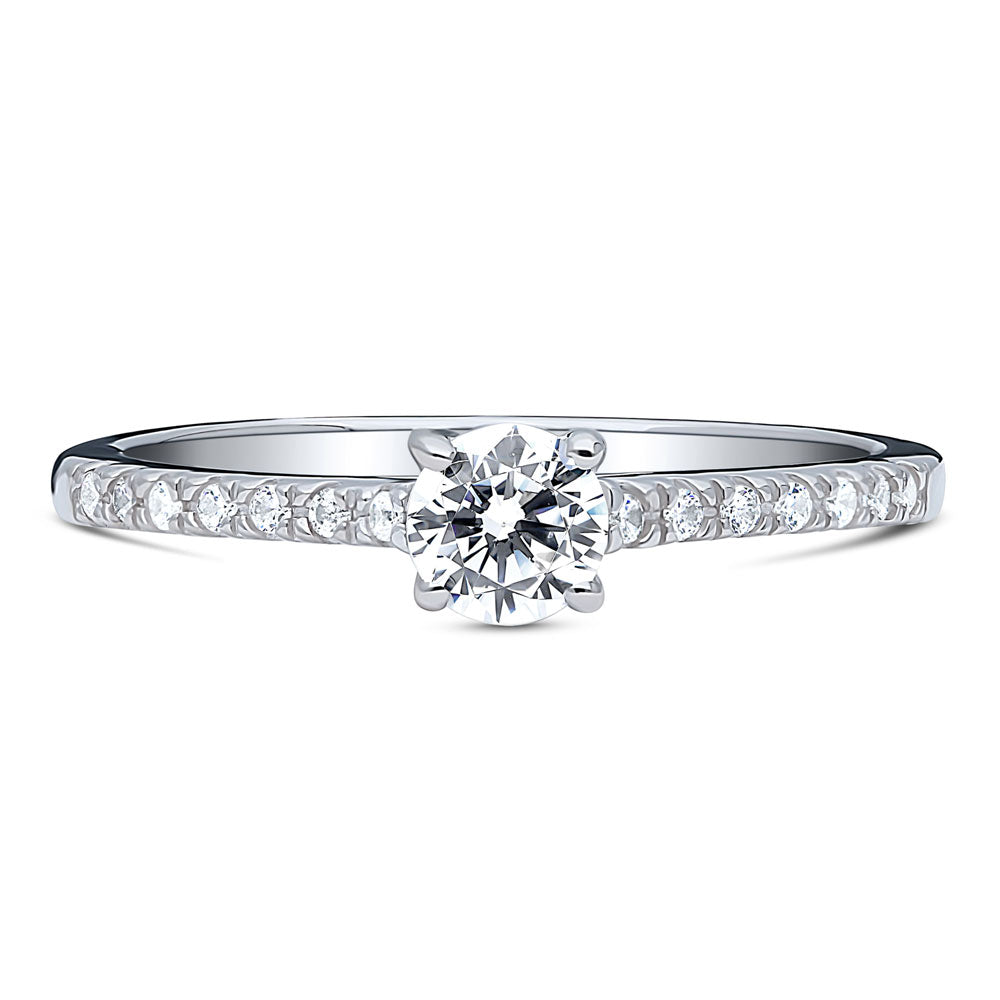 Solitaire 0.35ct CZ Ring in Sterling Silver