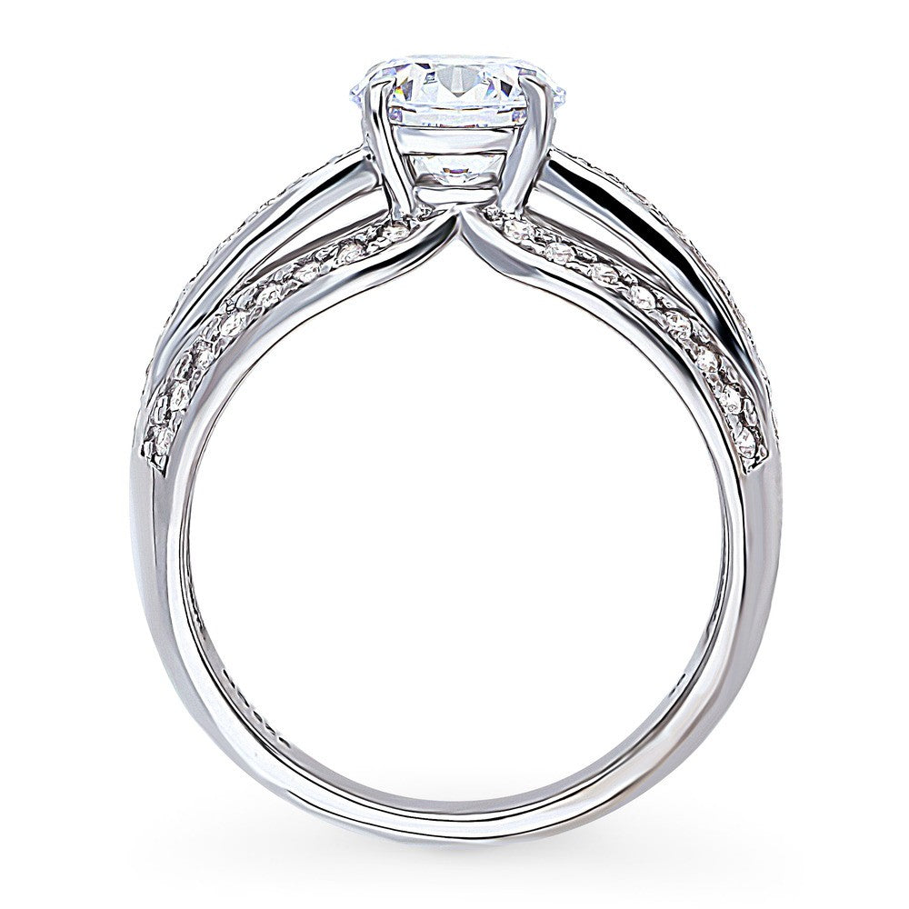 Solitaire 1.25ct Round CZ Ring in Sterling Silver
