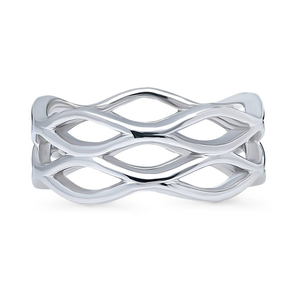 Woven Band in Sterling Silver