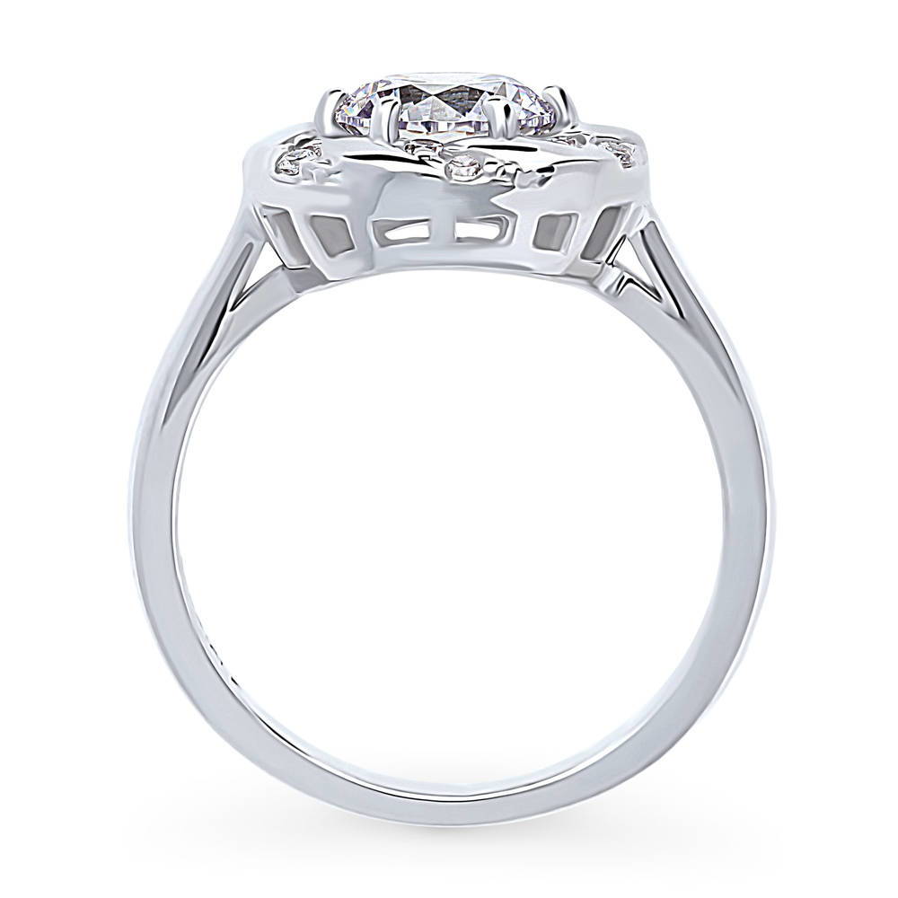 Alternate view of Woven Wreath CZ Ring in Sterling Silver, 8 of 8