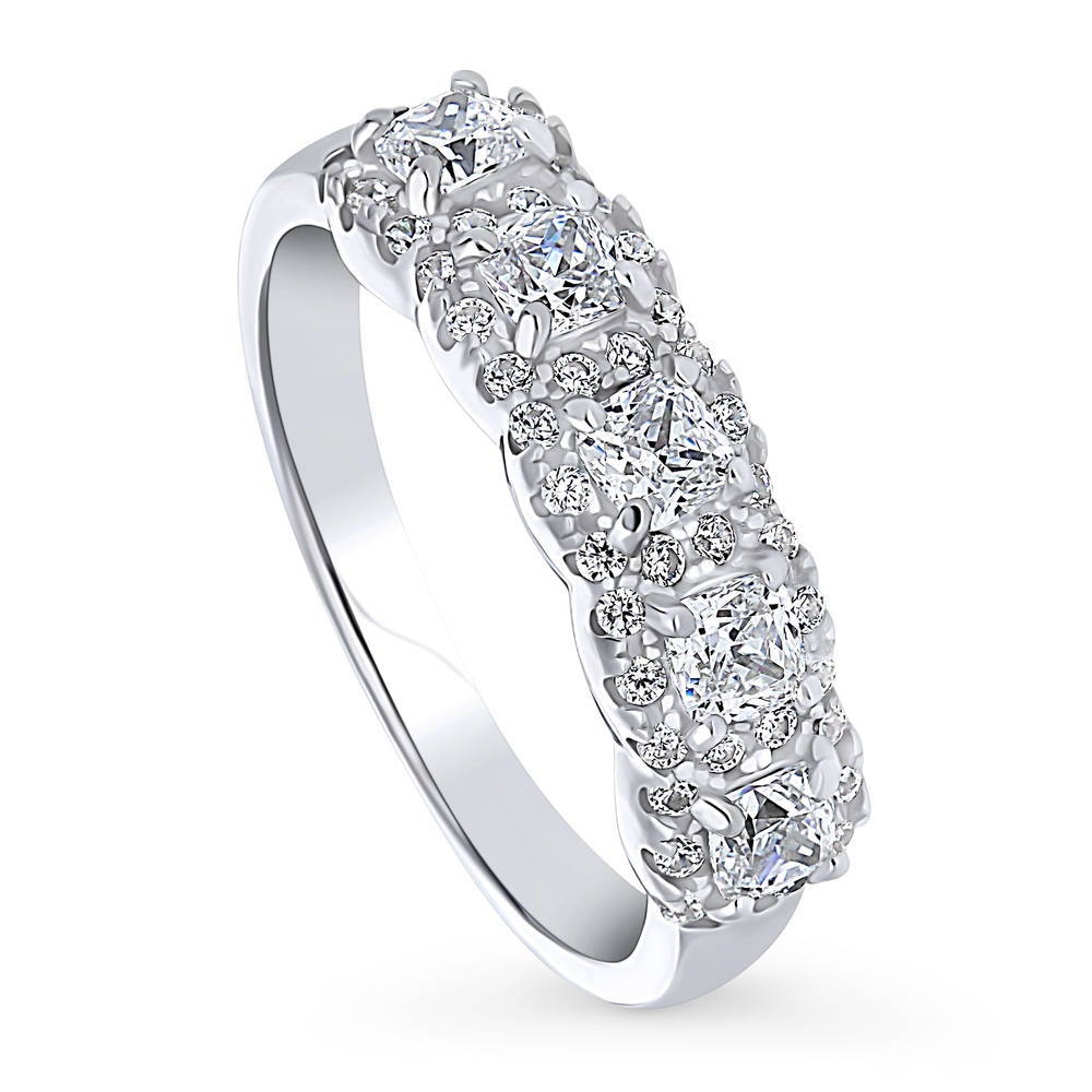 5-Stone CZ Ring in Sterling Silver