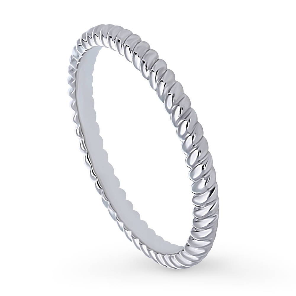 Woven Band in Sterling Silver