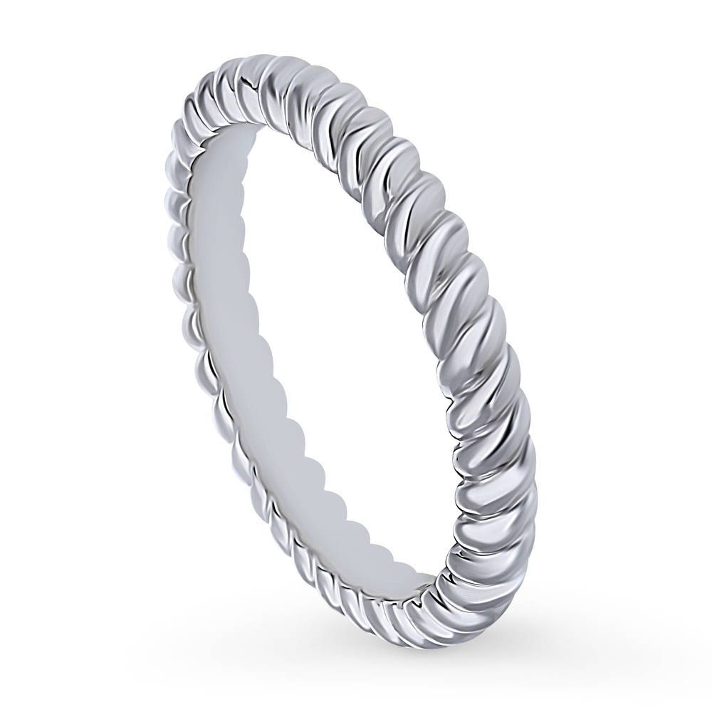 Woven Band in Sterling Silver