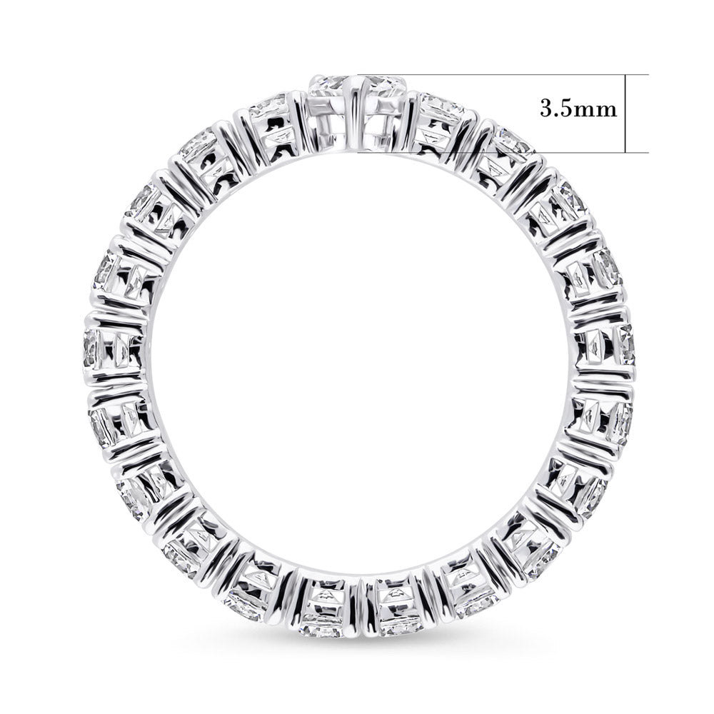 Solitaire 0.25ct Heart CZ Ring in Sterling Silver
