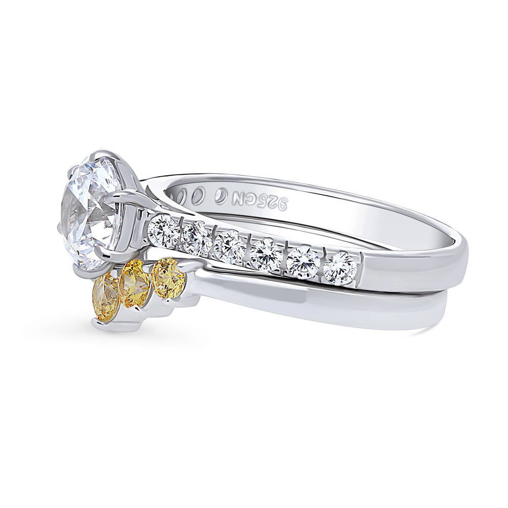 5-Stone Solitaire 1.25ct CZ Ring Set in Sterling Silver