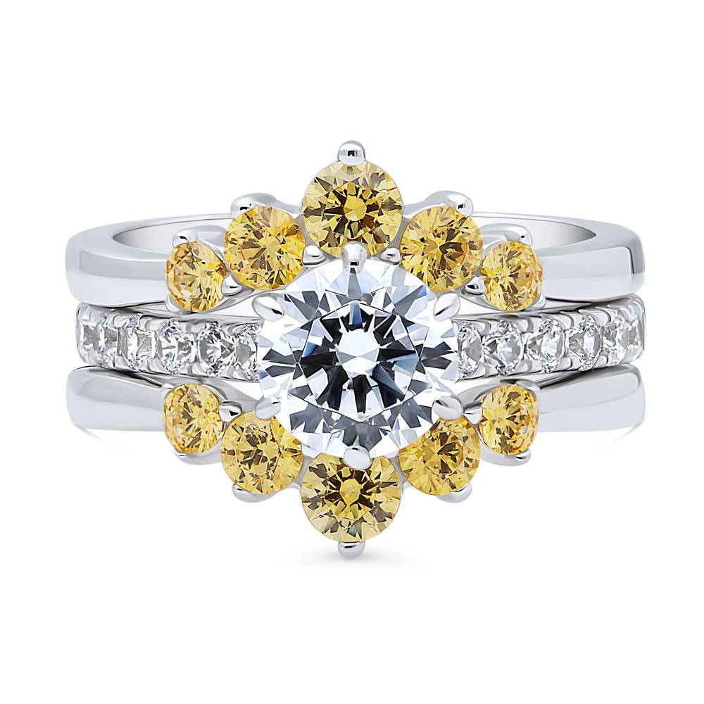 5-Stone Solitaire 1.25ct CZ Ring Set in Sterling Silver
