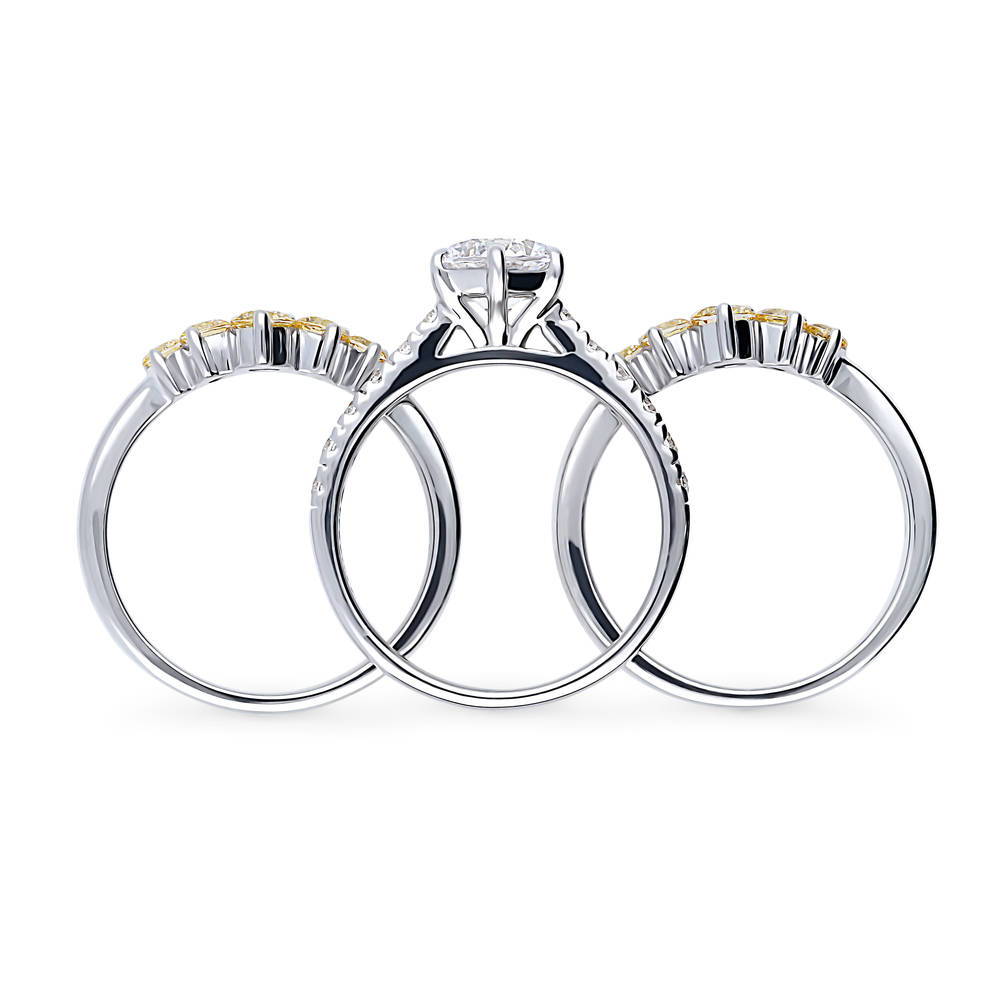 5-Stone Solitaire 1.25ct CZ Ring Set in Sterling Silver