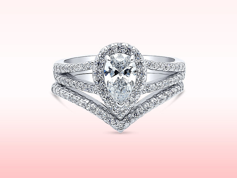 CZ Bridal Wedding Sets &amp; Engagement Ring Sets