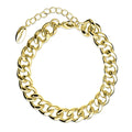 Lightweight Curb Chain Bracelet 9mm, Gold-Tone