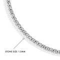 CZ Tennis Bracelet Set in Sterling Silver 7 inch