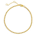 Chain Bracelet in Sterling Silver, Yellow Gold Flashed