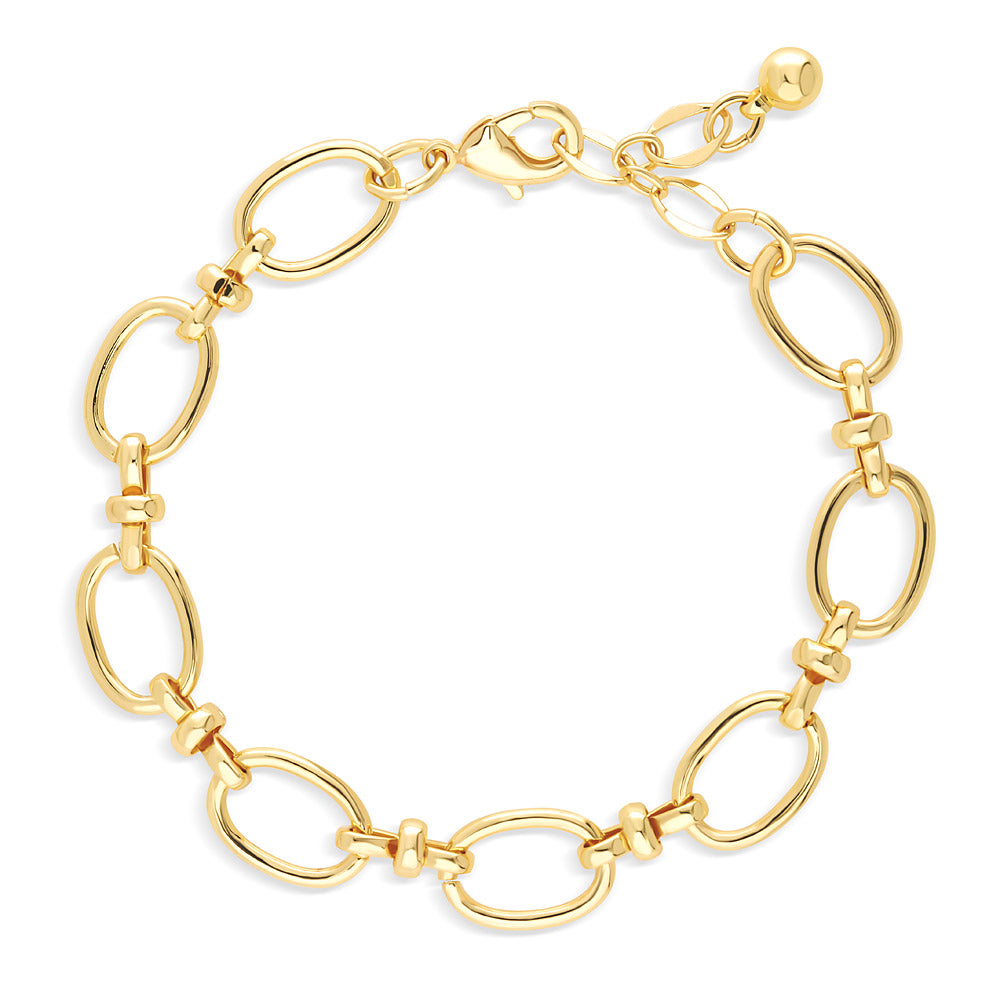 Open Oval Lightweight Link Bracelet