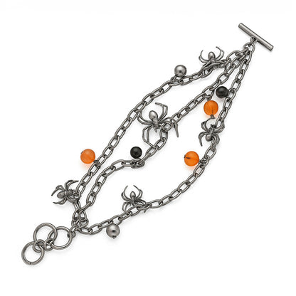 Spider Toggle Charm Bracelet