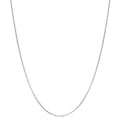 Italian Layered Rolo Chain Necklace in Sterling Silver, 3-Piece, Rhodium Plated / 16-20 inch